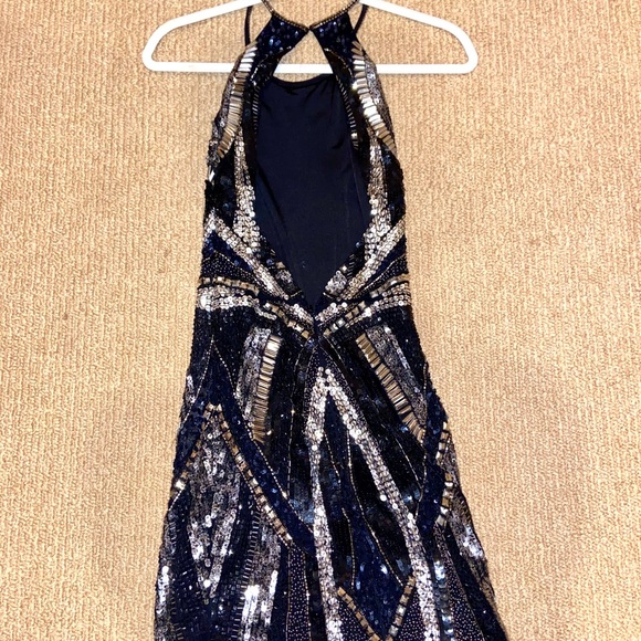 Parker Jaden Embellished Mini Dress, Black - Picture 5 of 8
